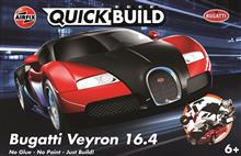 QUICKBUILD BUGATTI 16.4 VEYRON BLACK/RED **