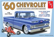 1/25 CHEVY CUSTOM FLEETSIDE PICKUP W/GO KART 1960