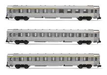 1/160 SNCF 3-UNIT DEV INOX COACHES A9 A5 BAR + B10 III