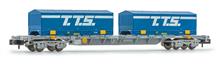 1/160 SNCF 4-AXLE 60' NOVATRANS SGSS 2 X 22' T.T.S. V