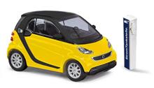 1/87 SMART FORTWO COUPÉ ELECTRIC GELB 2012