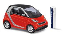 1/87 SMART FORTWO COUPÉ ELECTRIC ROT 2012 (10/22) *