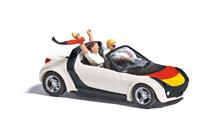 1/87 SMART ROADSTER FUSSBALL FIEBER H0