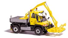 1/87 MERCEDES-BENZ UNIMOG U 430 MÄHWERK GELB 2013