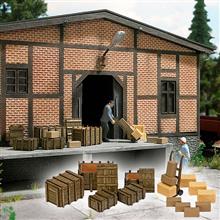 1/45 HOLZKISTEN PAKETE UND SACKKARRE 0 (9/23) *