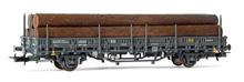 R.N./RENFE 2-AXLE WAGON KBS LOA LOGS D.GR III