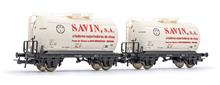 RENFE 2-UNIT PACK 2-AXLE TANK WAGON SAVIN S.A. IV