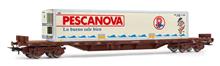 1/87 RENFE MMQC 4-AXLE STAKE WAGON PESCANOVA IV