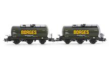 1/87 RENFE 2-UNIT SET 3-AXLE TANK WAGON BORGES III (2/24) *