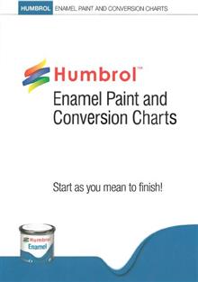 HUMBROL ENAMEL COLOUR CHART WITH HI-SPEC PRINTING