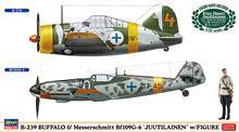 1/72 B-239 BUFALLO & MESSERSCHMITT BF109G-6 02439