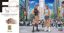 1/24 90'S PLATFORM BOOTS GIRLS FIGURE 2 PCS FC02