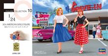 1/24 50'S AMERICAN GIRLS FIGURE 2 PCS FC10