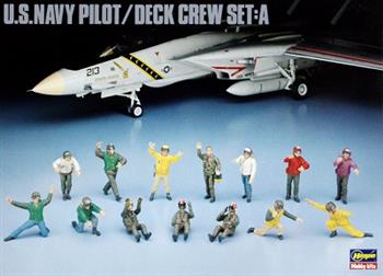 1/48 US-NAVY, PILOTEN UND DECKPERSONAL, SET A