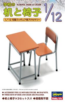 1/12 SCHOOL DESK & CHAIR FA01