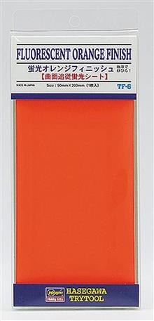 FLUORESCENT ORANGE FINISH 90X200 MM TF6