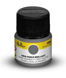 HELLER ACRYLIC PAINT 005 DARK ADMIRALTY GREY GLOSS 12 ML