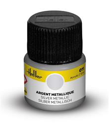HELLER ACRYLIC PAINT 011 SILVER METALLIC 12 ML