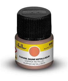 HELLER ACRYLIC PAINT 012 COPPER METALLIC 12 ML