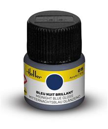 HELLER ACRYLIC PAINT 015 MIDNIGHT BLUE GLOSS 12 ML