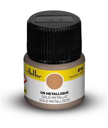 HELLER ACRYLIC PAINT 016 GOLD METALLIC 12 ML