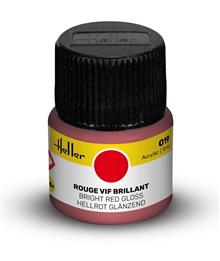 HELLER ACRYLIC PAINT 019 BRIGHT RED GLOSS 12 ML