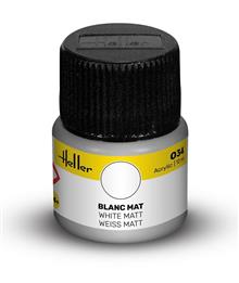 HELLER ACRYLIC PAINT 034 WHITE MATT 12 ML