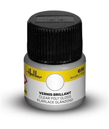 HELLER ACRYLIC PAINT 035 CLEAR POLY GLOSS 12 ML