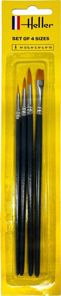 HELLER BLISTER BRUSHES NO. 3/0-3-6-10