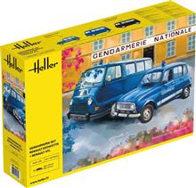 1/24 GENDARMERIE SET RENAULT ESTAFETTE + 4TL