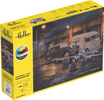 1/24 STARTER KIT CITROEN HY + 15CV - URBAN BARN FIND