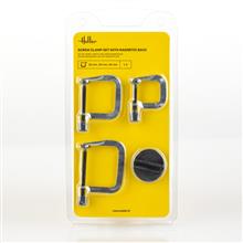 SCREW CLAMP SET (3 PIECES) WITH MAGNETIC BASE
