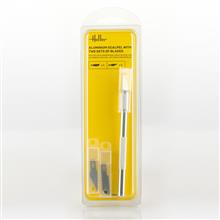 ALUMINIUM SCALPEL WITH FINE-POINTED BLADE