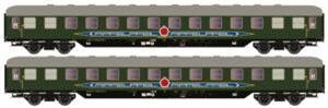 2ER SET LIEGEWAGEN BCM 53 DB/APFELPFEIL, EP.IV, GRÜN