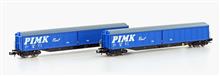 1/160 2ER SET SCHIEBEWANDWAGEN HABIS PIMK RAIL VI (6/23) *