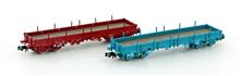 1/160 2ER SET NIEDERBORDWAGEN REMMS SNCB + B-CARGO V