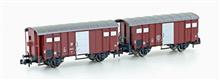 1/160 2-P. SET GED. GÜTERWAGEN K3 SBB BRAUN III