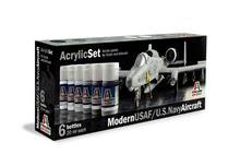 ACRYLIC SET 6 PCS : MODERN USAF/U.S. NAVY AIRCRAFT