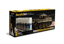 ACRYLIC SET 6 PCS : WWII MILITARY GERMAN ARMY