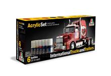 ACRYLIC SET 6 PCS : INTERNATIONAL TRUCKS & TRAILERS