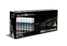 ACRYLIC SET 6 PCS : WWII USAAC AIRCRAFT