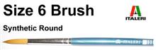 6 BRUSH SYNTHETIC ROUND