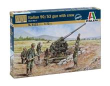 1/72 ITALIAN 90/53 GUN WITH CREW