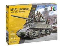 1/35 M4A1 SHERMAN WITH INFANTRY