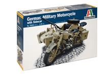 1/9 GERMAN MILITARY MOTORCYCLE WITH SIDECAR