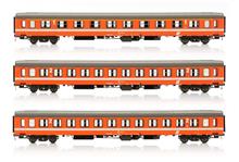 1/87 H0 UIC-X 3 TLG VORSERIEN SET SORT. REINORANGE