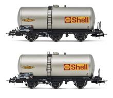 SNCF 2-PACK OF 3-AXLE TANK WAGONS SHELL IV (3/23) *