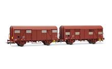1/87 SNCF GS WAGENS, 2-DLG, BRUIN, EP IV