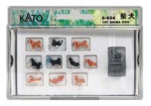 1/87 FIGUREN SET SHIBA-HUNDE  11 STK.