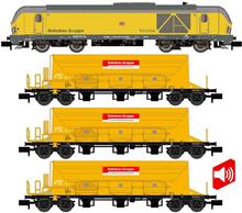 1/160 N DIESELLOK BR 247/3X SCHOTTERWAGEN DB BAHNBAU VI S.
